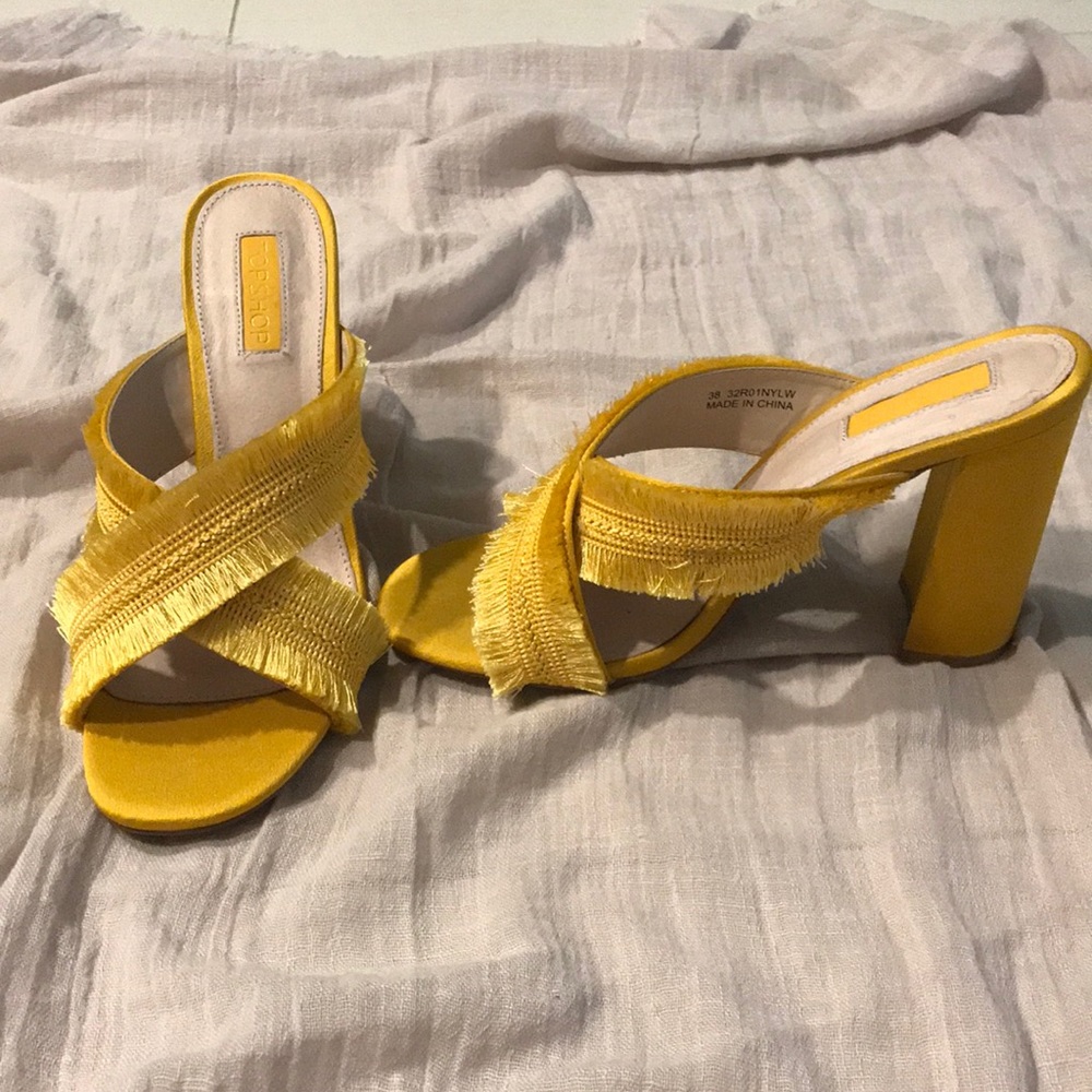 Yellow heels - Top Shop - New